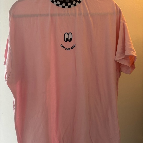 Lazy Oaf x Vans Pink and Black Checkered Tee - Picture 2 of 5
